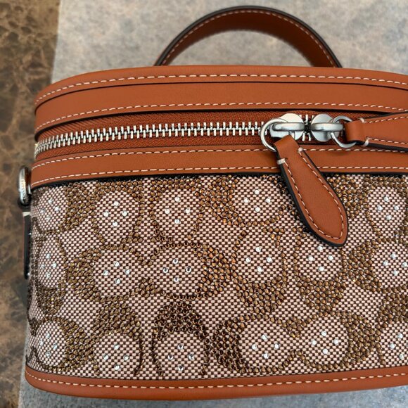 Coach Crystal Signature Jacquard Trail Bag (Burnished Amber) - Picture 2 of 16